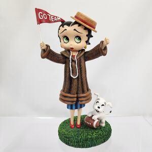 Danbury Mint Betty Boop Figurine/Statue " Go Team Go" 1999 Retired - Repaired